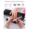 Miniatyrbild 3 av 5: Nageltekniker Mikrofiber Läder Handräcke Nageltillbehör Verktyg