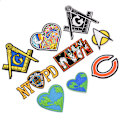 Miniatyrbillede 5 af 5: Broderede Badge Klud Patches - Mode Dekorative Stickers