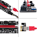 Miniatyrbild 5 av 8: 6-pack PCI-E Riser VER009S för Bitcoin Litecoin Mining Grafik US