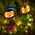 Miniatyrbilde 2 av 5: Solar juletrelys LED snømann plug-in lys utendørs hage
