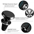 Miniatyrbillede 2 af 4: Universal Magnetisk Mobilholder til Ventilationsgitter 360 Graders Roterende Sort