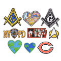 Miniatyrbillede 1 af 5: Broderede Badge Klud Patches - Mode Dekorative Stickers