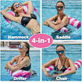 Miniatyrbild 5 av 5: 1 Styck Rosa Uppblåsbar Pool Float, Poolhängmatta Float, Lounge