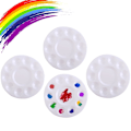 Miniatyrbillede 1 af 5: 4 stk. runde plastikbakker, velegnet til børn og studerende, til kunst og håndværk