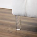 Miniatyrbillede 2 af 5: Gennemsigtige møbelfødder bredde 5,8 cm højde 15 cm - ben til sofa, møbler, seng - fødder lavet af transparent plast til sofa, seng, vægskab