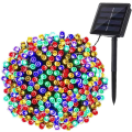 Miniatyrbillede 1 af 5: Solcelledrevne julelys, 22M 200 LED udendørs solcelledrevne juletræ
