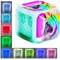 Miniatyrbild 4 av 5: Four Square Digital Unicorn Väckarklocka - Unicorn 1# med LED, Lysande Gåva för Barn, Pojkar och Flickor
