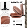 Miniatyrbillede 5 af 5: PCS Fuglebad, Udendørs Fuglefoder og Fuglebad, Altan Fuglebad, Vild Fuglefoderdispenser, Fuglebad, (Brun)