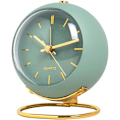 Miniatyrbild 1 av 5: (Grön) Relogeuhr Analog Väckarklocka med Ljus, Liten Retro Tyst Väckarklocka Student Säng Väckarklocka Lysande
