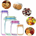 Miniatyrbillede 4 af 5: Mason-glas selvforseglende poser snack-organiseringsposer emballageposer