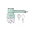 Miniatyrbilde 1 av 4: 250 ml elektrisk hakkeskive, minikutter og blender 2 i 1 elektrisk kjøttkvern 3 hastigheter 2 visper kutter, hakker, blander, grønnsaker