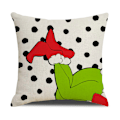 Miniatyrbild 4 av 5: Jul Kuddfodral 45x45cm Set om 4 - Grinch Fyrkantigt Örngott Kuddfodral Skydd för Soffa Sovrum