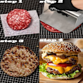 Miniatyrbillede 4 af 4: 1 hamburgerkødspresse 304 rustfrit stål kødspresseplade kød