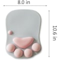 Miniatyrbild 4 av 5: Söt musmatta för kontor med handledsstöd i katt tass design, presenter f