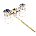 Miniatyrbillede 5 af 5: 3 X 25 Klassiske Foldbare Operaglas Kikkert Metal Krop Med Kæde Optisk Linse Teater Teleskop Retro Design Kvinder Piger Gaver