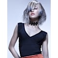 Miniatyrbillede 3 af 5: Sort Blondering 6 stk Sort Rustfrit Stål Choker Halskæder til Kvinder