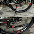 Miniatyrbilde 4 av 5: Justerbart Sykkelstativ Aluminium Legering Høydejusterbart med Sklisikre Gummiføtter Sidemontert MTB Sykkelstativ for 24-27 tommer BMX MTB 700c Sykkel - Svart