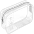 Miniatyrbillede 1 af 5: Klar Rejse Toilettaske - Quart Størrelse Godkendt til Væsker i Håndbagage i Lufthavnen, Transparent Toilettaske (Hvid){EE]
