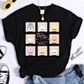 Pikkukuva 1 / 2: K-POP Stray Kids T-paita Miehille ja Naisille Harajuku Y2K T-paita Rento Kesä Lyhythihainen T-paita Naisille TL3274-Musta S{SL} S TL3274-Black