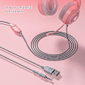 Pikkukuva 3 / 5: Langalliset peliheadsetit, söpöt kissankorvat RGB-taustavalolla varustetut over-ear-kuulokkeet, joissa on melua vaimentava mikrofoni ja surround-ääni tietokoneelle Pink