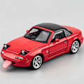Pikkukuva 1 / 6: Mazda Miata MX5 Leluauto 1/32 Painevalettu Automalli, Leluautot 4–7-vuotiaille Lapsille, Miata-lahja 3–5-vuotiaille Pojille, Vedä Taakse{sl}