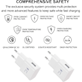 Miniatyrbillede 5 af 6: 4-pak 5V-2A USB Strømadapter Sokkel Adapter Universal Hurtiglader til iPhone 12/11/X 8/7/6, Samsung Galaxy S22 S21 S20 S10 S5 S6 S7 S8 S9/Edge/Plu