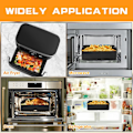 Miniatyrbillede 5 af 7: Silikoneforme til Airfryer, Ninja Flex Drawer Airfryer, Genanvendelig til 10,4L Black 1