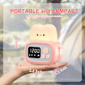 Pikkukuva 5 / 7: Pieni Toaster-kellolamppu, söpö yövalo aikahallintatyökalulla ja pöytäkelloherätyskellolla digitaalisella ajastimella lapsille, ABS+PC lastenlamppu