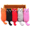 Miniatyrbild 2 av 5: 5-pack tuggsäkra kattmyntaleksaker för katter, kattmyntafyllda tecknade möss för kattungar att tugga på