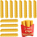 Miniatyrbild 1 av 5: Pommes Frites-klämmor: 12 söta pommes frites-formade klämmor för att försluta öppnade påsar{HH}