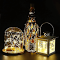 Miniatyrbillede 3 af 5: 12 stk. flaske lys, kork lys til vinflasker, 2 m 20 LED lys