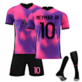 Miniatyrbillede 1 af 4: 1. Neymar Jr Sæt Fodboldtrøje Sæt NO.10 size 28