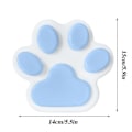 Miniatyrbillede 5 af 5: Håndlavede Taba Squishy Store Kattepote Silikone Klemmelegetøj til Stresslindring, Kattepote Kæmpefod Squishy Sensorisk Legetøj til Angst & Afslapning Blue