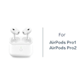 Miniatyrbillede 2 af 5: Trådløst udskiftningsetui til originale AirPods Pro1/Pro2, Batterikapacitet 680mAh, Understøtter Trådløs/Ledningsforbundet Opladning - Hvid