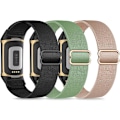 Pikkukuva 1 / 6: Joustavat rannekkeet, yhteensopivat Fitbit Charge 5/Fitbit Charge 6 -rannekorujen kanssa miehille ja naisille, hengittävät ja säädettävät{EE] B