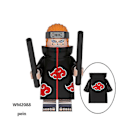 Miniatyrbillede 2 af 5: 8-pak Naruto Anime Byggeklodser Actionfigurer Uzumaki Sasuke Kakashi Samlede Minifigurer Samleobjekter Legetøj Børn Fans Gave{HH}