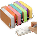 Miniatyrbillede 1 af 3: 7-pak flash cards med ring, ordforråd kort, 350 ark, flash card lomme, små notesbøger til noter