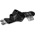 Pikkukuva 3 / 5: Henkselit erittäin vahvoilla metalliklipsillä 4 cm leveät Heavy Duty -henkselit One Size Sopii kaikille miehille ja naisille Säädettävä ja joustava X-muoto (musta)