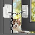 Miniatyrbild 1 av 5: Fönsterlås, fönsterbegränsare barnsäkerhetslås för katt, självhäftande säkerhetslås utan borrning för metall 2PCS