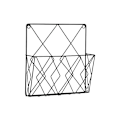Miniatyrbillede 1 af 5: Vægmonteret avis holder avis hylde opbevarings rack sort Drag{sl}