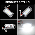 Miniatyrbillede 4 af 5: stk. Canbus passer til Fiat 500 / Abarth 500 2007-2016 Xenon Hvid LED Nummerpladelygte billys OEM:51800482