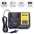 Miniatyrbillede 4 af 4: DCB112 Hurtiglader Erstatning for Dewalt 12V-20V MAX Lithium Batterioplader