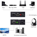 Pikkukuva 5 / 5: 4K HDMI Audio Extractor -muunnin, HDMI - SPDIF -muunnin | HDMI - HDMI ja optinen SPDIF 3,5 mm:n stereotuella 3D, 1080p{HH}