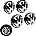 Miniatyrbild 2 av 5: 4:e VW-logotyp 56 mm keps Fälg emblem Fälg emblem A