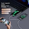 Miniatyrbillede 5 af 5: Magnetisk Bærbar Oplader 20000 mAh Hurtig Opladning 22.5W Bærbar MagSafe Powerbank Lilla Lilla Purple 20,000 MA
