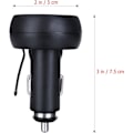 Miniatyrbillede 5 af 5: 12-24 V biloplader med USB-port/voltmeter/termometer til biler (grøn + rød)