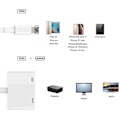 Pikkukuva 3 / 5: Lightning–HDMI-digitaali-TV-sovitin FULL HD 1080P -kaapeli Apple iPadille ja iPhonelle