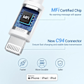 Miniatyrbild 3 av 8: iPhone Snabbladdningskabel 3-Pack 2M USB C till Lightning Kabel [MFi-Certifierad] Ny iPhone Kabel Kompatibel med iPhone14 13 12 11 Pro Max X XS