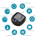Miniatyrbillede 4 af 5: Multifunktionelt trådløst cykel speedometer vandtæt cykelcomputer med LCD