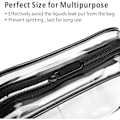 Miniatyrbillede 4 af 5: Transparent toilettaske, 3-pak, kosmetik rejse makeup taske, 18*12 cm{sl}